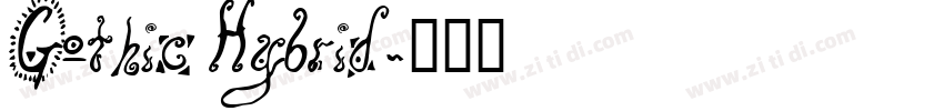 Gothic Hybrid字体转换
